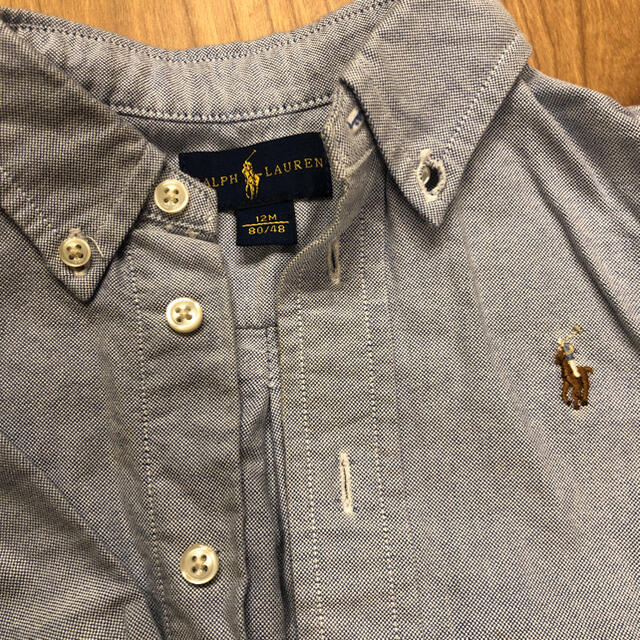 Ralph Lauren(ラルフローレン)のラルフローレン　シャツ　80  12M キッズ/ベビー/マタニティのベビー服(~85cm)(シャツ/カットソー)の商品写真