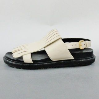 値下げ MARNI フリンジ サンダル黒 サイズ36 正規店購入