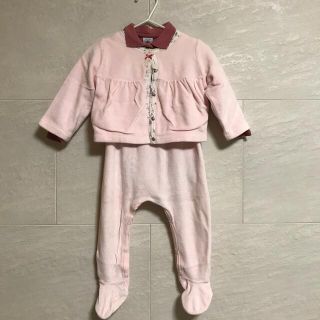 プチバトー(PETIT BATEAU)のプチバトー　ロンパース3点セット(ロンパース)