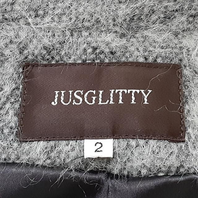 JUSGLITTY(ジャスグリッティー)のジャスグリッティー コート サイズ2 M美品  レディースのジャケット/アウター(その他)の商品写真