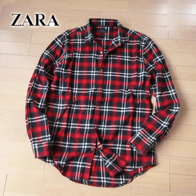 ZARA(ザラ)の超美品 (EUR)XL ザラ ZARA MAN メンズ 長袖チェック柄シャツ メンズのトップス(シャツ)の商品写真