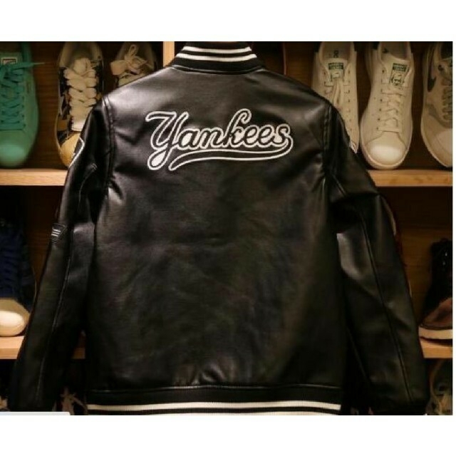 2XL】【新品】19,800円 豪華刺繍ワッペン MLB ヤンキーススタジャン