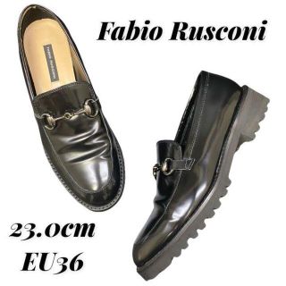 ファビオルスコーニ(FABIO RUSCONI)のFabio Rusconi ビット ローファー  23.0cm Uチップ(ローファー/革靴)