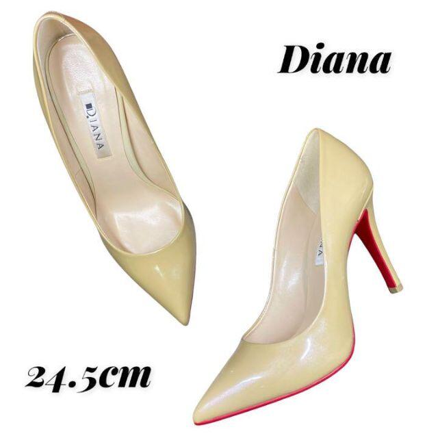 DIANA(ダイアナ)のDIANA レッドソール パンプス 24.5cm ベージュ レディースの靴/シューズ(ハイヒール/パンプス)の商品写真