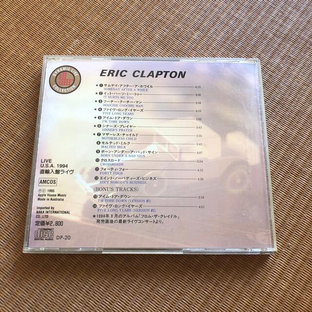エリッククラプトン　LIVE U.S.A 1994 エンタメ/ホビーのCD(ポップス/ロック(洋楽))の商品写真