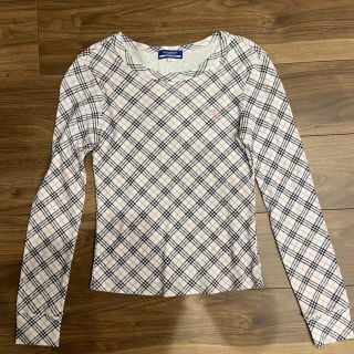 バーバリーブルーレーベル(BURBERRY BLUE LABEL)のBURBERRY BLUE LABEL 総柄 ノバチェック カットソー トップス(カットソー(長袖/七分))