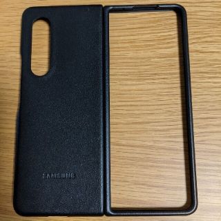 galaxy z fold3 純正 leather cover black(Androidケース)