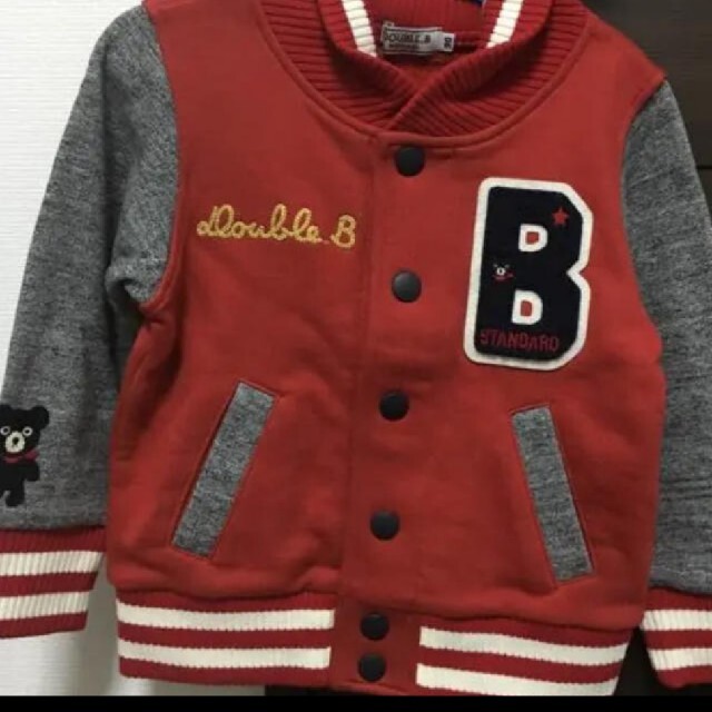 DOUBLE.B(ダブルビー)の新品タグ付 DOUBLE.B スタジャン キッズ/ベビー/マタニティのキッズ服男の子用(90cm~)(ジャケット/上着)の商品写真