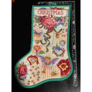 プチポアン 手刺繍 クリスマス ストッキング