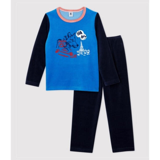 PETIT BATEAU プチバトー  完売ベロアパジャマ　10ans/140