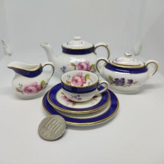 ミニチュア コールポート coalport ウェッジウッド アンティーク カップ WEDGWOOD - ミニチュア コールポート coalport ウェッジウッド
