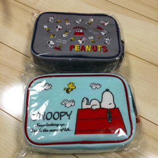 スヌーピー(SNOOPY)のコスメポーチ（スヌーピー）（2個セット）（今週限定価格）(キャラクターグッズ)