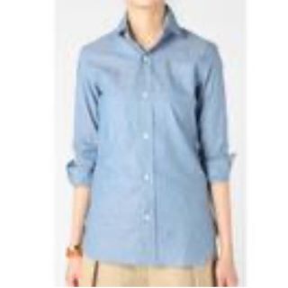 アパルトモンドゥーズィエムクラス(L'Appartement DEUXIEME CLASSE)の CHAMBRAY SHIRT カラーブルー A(シャツ/ブラウス(長袖/七分))