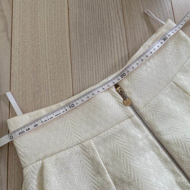 elisabetta franchi ホワイトラメスカート レディースのスカート(ミニスカート)の商品写真