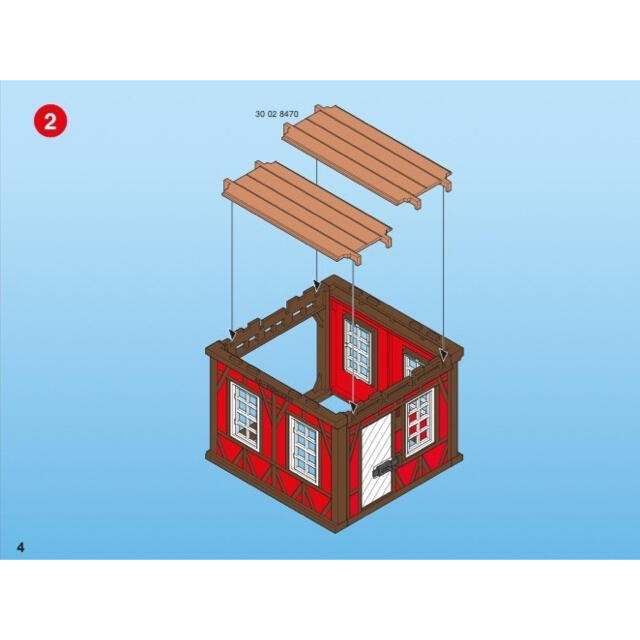 ★送料無料【Playmobil】7785 中世の赤い木組みの家