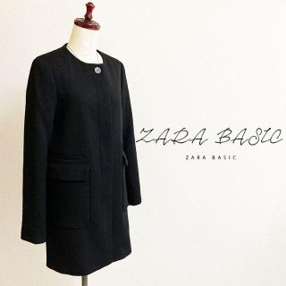 ザラ(ZARA)のZARA BASICザラ☆ノーカラーコート(ノーカラージャケット)