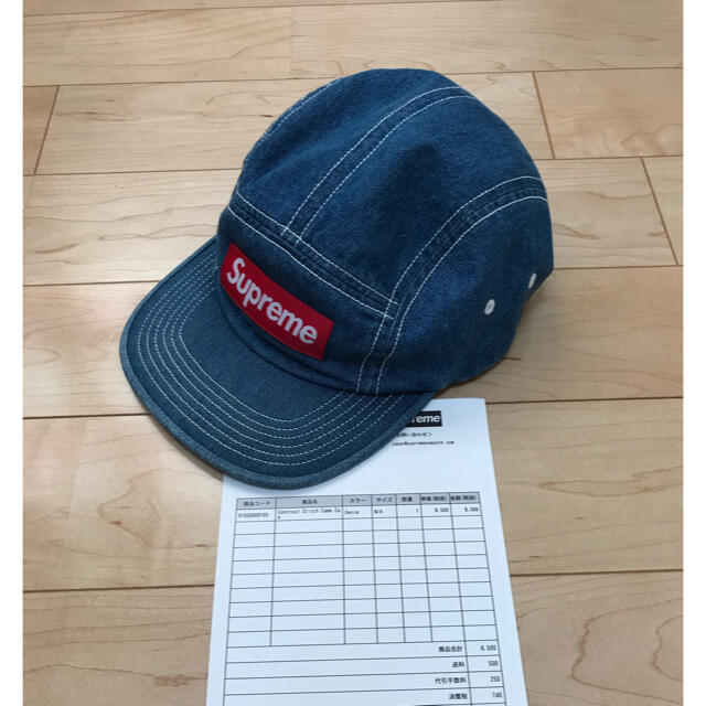 supreme stitch denim camp capキャップ