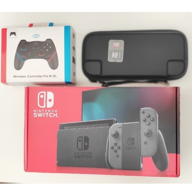 Nintendo Switch本体、SDカード、ケース、コントローラーセット