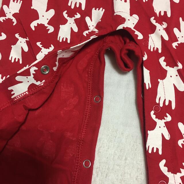 babyGAP(ベビーギャップ)のbabyGAPボディスーツ80cm　トナカイ柄クリスマスコスプレ風  キッズ/ベビー/マタニティのベビー服(~85cm)(ロンパース)の商品写真