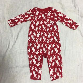 ベビーギャップ(babyGAP)のbabyGAPボディスーツ80cm　トナカイ柄クリスマスコスプレ風 (ロンパース)