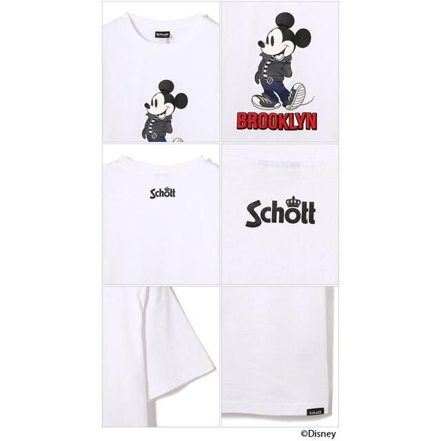 schott(ショット)のSchott×DISNEY/T-SHIRT BROOKLYN メンズのトップス(Tシャツ/カットソー(半袖/袖なし))の商品写真