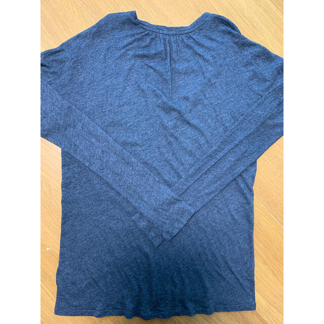 GAP(ギャップ)の春　GAP 丸Vネックルーズカットソー　チャコールグレー　S(M) レディースのトップス(カットソー(長袖/七分))の商品写真