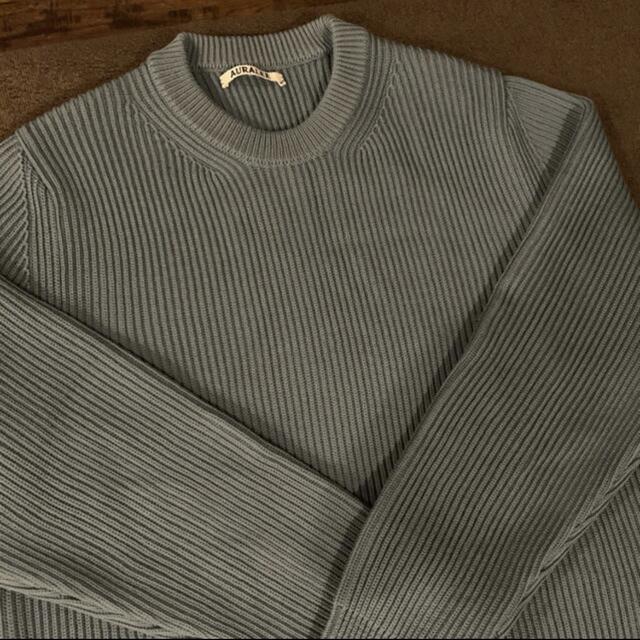 SUNSEA(サンシー)のAURALEE 「SUPER FINE WOOL RIB KNIT」 メンズのトップス(ニット/セーター)の商品写真