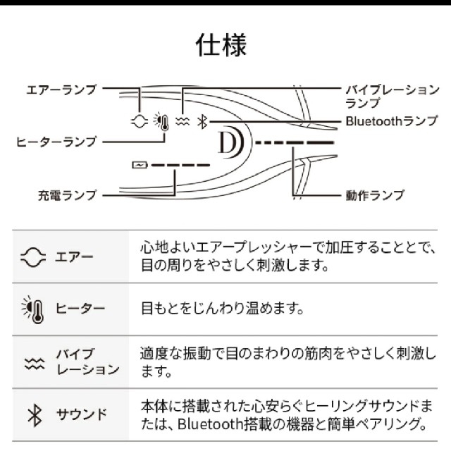 ドクターエアー　3Dアイマジック スマホ/家電/カメラの美容/健康(マッサージ機)の商品写真