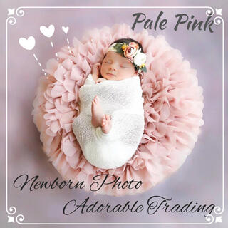 匿名配送◆pale pink◆3Dフラワーマットニューボンフォト(おくるみ/ブランケット)