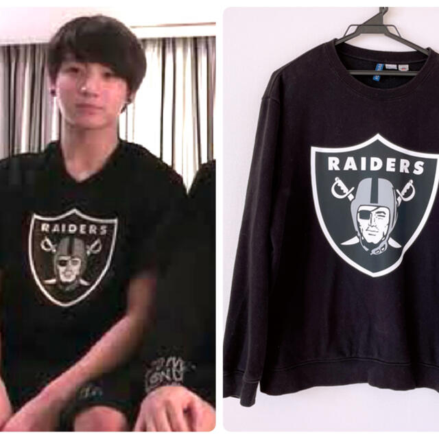 H&M(エイチアンドエム)のBTSグク着用♡RAIDERSトレーナー メンズのトップス(Tシャツ/カットソー(七分/長袖))の商品写真