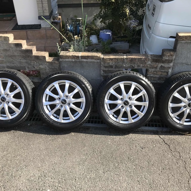 軽自動車に!ユーロスピード+ブリヂストン製155/65R14スタッドレス