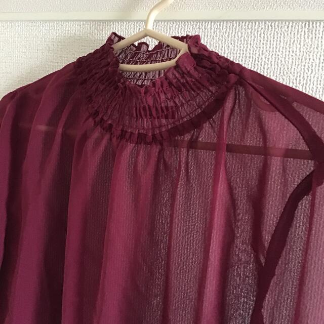 merlot(メルロー)のシースルートップス レディースのトップス(シャツ/ブラウス(長袖/七分))の商品写真