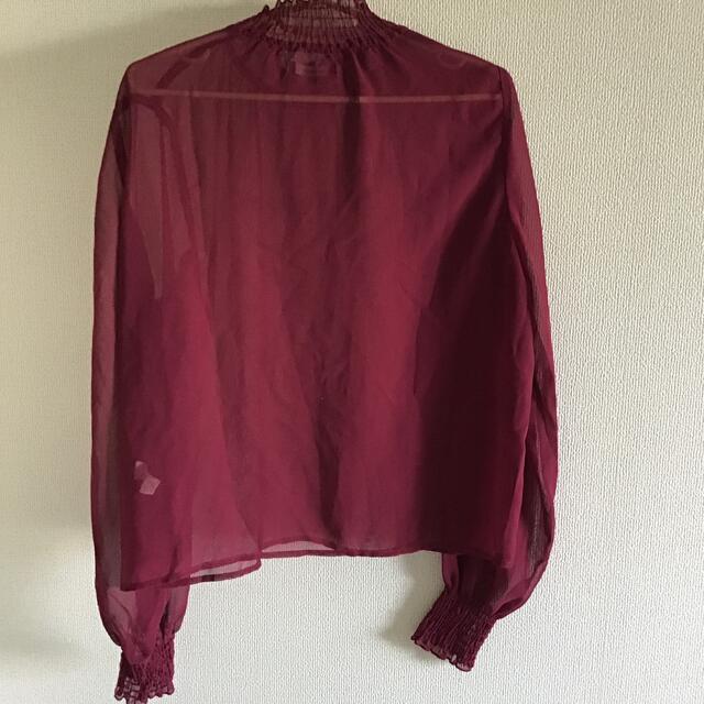 merlot(メルロー)のシースルートップス レディースのトップス(シャツ/ブラウス(長袖/七分))の商品写真