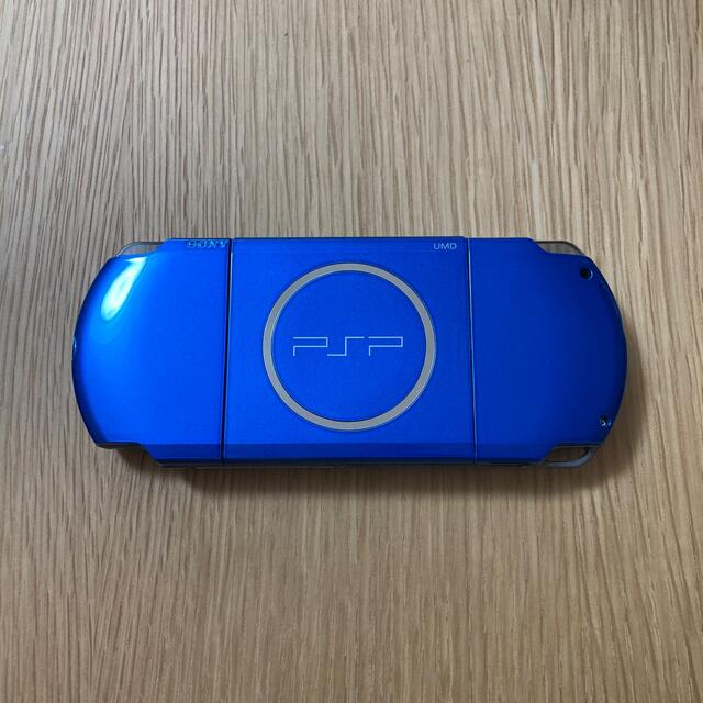 PlayStation Portable(プレイステーションポータブル)のPSP-3000 ブルー エンタメ/ホビーのゲームソフト/ゲーム機本体(携帯用ゲーム機本体)の商品写真