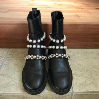 ZARA パール ブーツ 23.5〜24cm