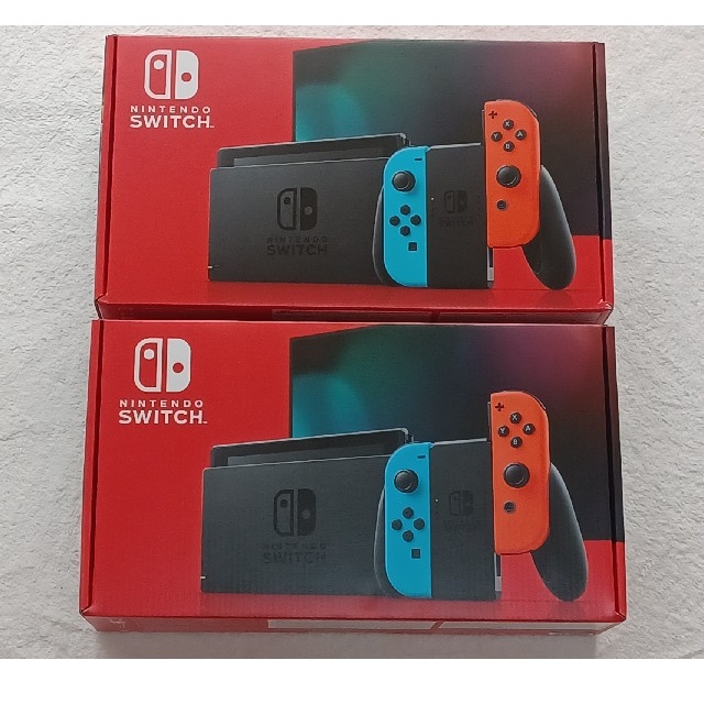 新品 Switch 本体 2台 バッテリー強化モデル