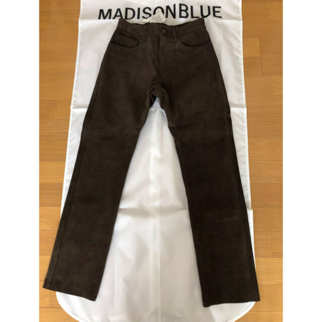 マディソンブルースリムパンツ スエード2021 size00 ブラウン