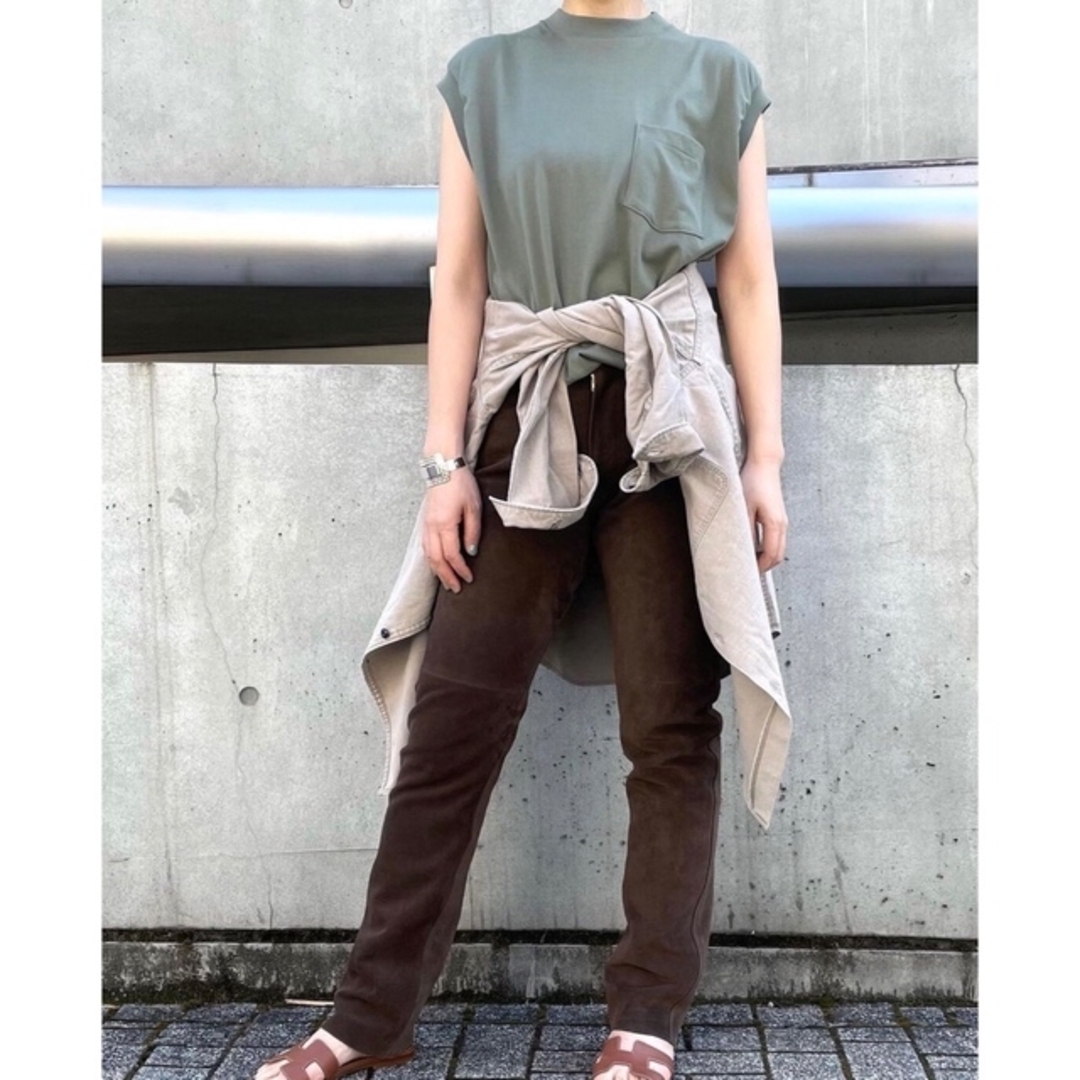 マディソンブルー スリムパンツ スエード 2021 size 00 ブラウン | www
