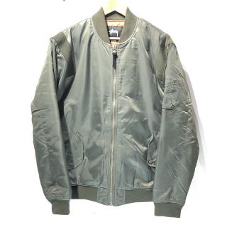 ステューシー(STUSSY)の美品 stussy MA-1 リブジャケット Lサイズ フライトジャケット(フライトジャケット)