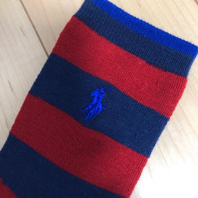 Ralph Lauren(ラルフローレン)の新品　ラルフローレン　くつ下　厚地ソックス　19〜21cm キッズ/ベビー/マタニティのこども用ファッション小物(靴下/タイツ)の商品写真