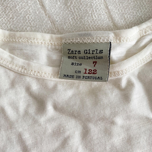 ZARA KIDS(ザラキッズ)のZARA ザラガール シャツ 女の子 サイズ120 長袖 トップス キッズ/ベビー/マタニティのキッズ服女の子用(90cm~)(Tシャツ/カットソー)の商品写真