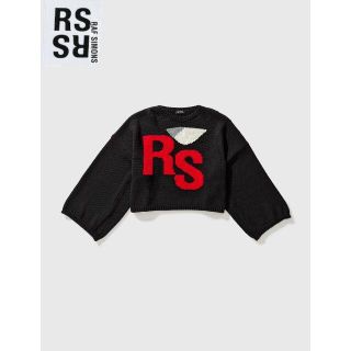 エムエムシックス(MM6)のRAF SIMONS ユニ クロップド RS ニット(ニット/セーター)