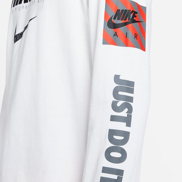 NIKE(ナイキ)の新品 M NIKE ナイキ エア ロンT 長袖Tシャツ 白 M メンズのトップス(Tシャツ/カットソー(七分/長袖))の商品写真