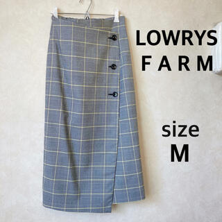 ローリーズファーム(LOWRYS FARM)のLOWRYS FARM ラップスカート チェックスカート(ロングスカート)