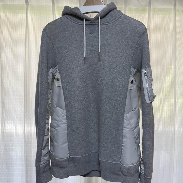 sacai(サカイ)のsacai Sponge Sweat x MA-1 Hoodie メンズのトップス(パーカー)の商品写真