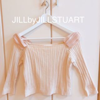 ジルバイジルスチュアート(JILL by JILLSTUART)のJILLbyJILLSTUART 七分袖リボンカットソー(ニット/セーター)