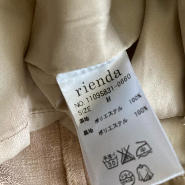 rienda(リエンダ)のリエンダ　スカート　ベージュM レディースのスカート(ミニスカート)の商品写真