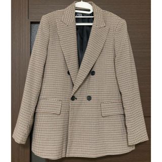 ザラ(ZARA)のZARA 千鳥柄　ジャケット(テーラードジャケット)