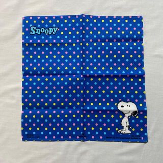 スヌーピー(SNOOPY)のスヌーピー　ハンカチ　未使用品　ブルー　#1238(ハンカチ)