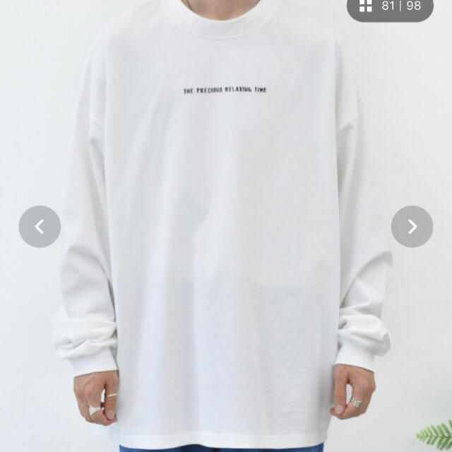 perushu プリントロングTシャツ メンズのトップス(Tシャツ/カットソー(七分/長袖))の商品写真